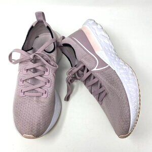 Nike React Infinity Run Flyknit Plum Fog/Pink Foam White Women Preowned Size 9
